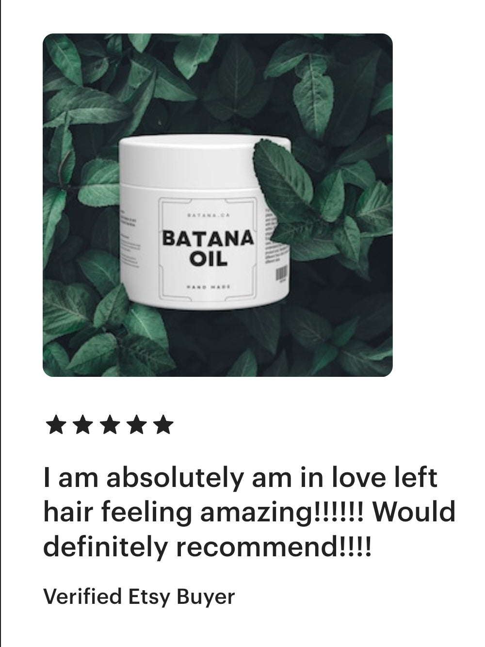 Batana Oil Butter Blend – 100% Organic Ingredients, Sourced from Honduras – Available in Canada