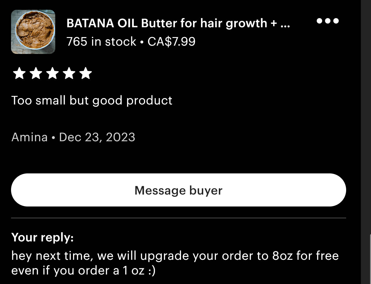 Batana Oil Butter Blend – 100% Organic Ingredients, Sourced from Honduras – Available in Canada