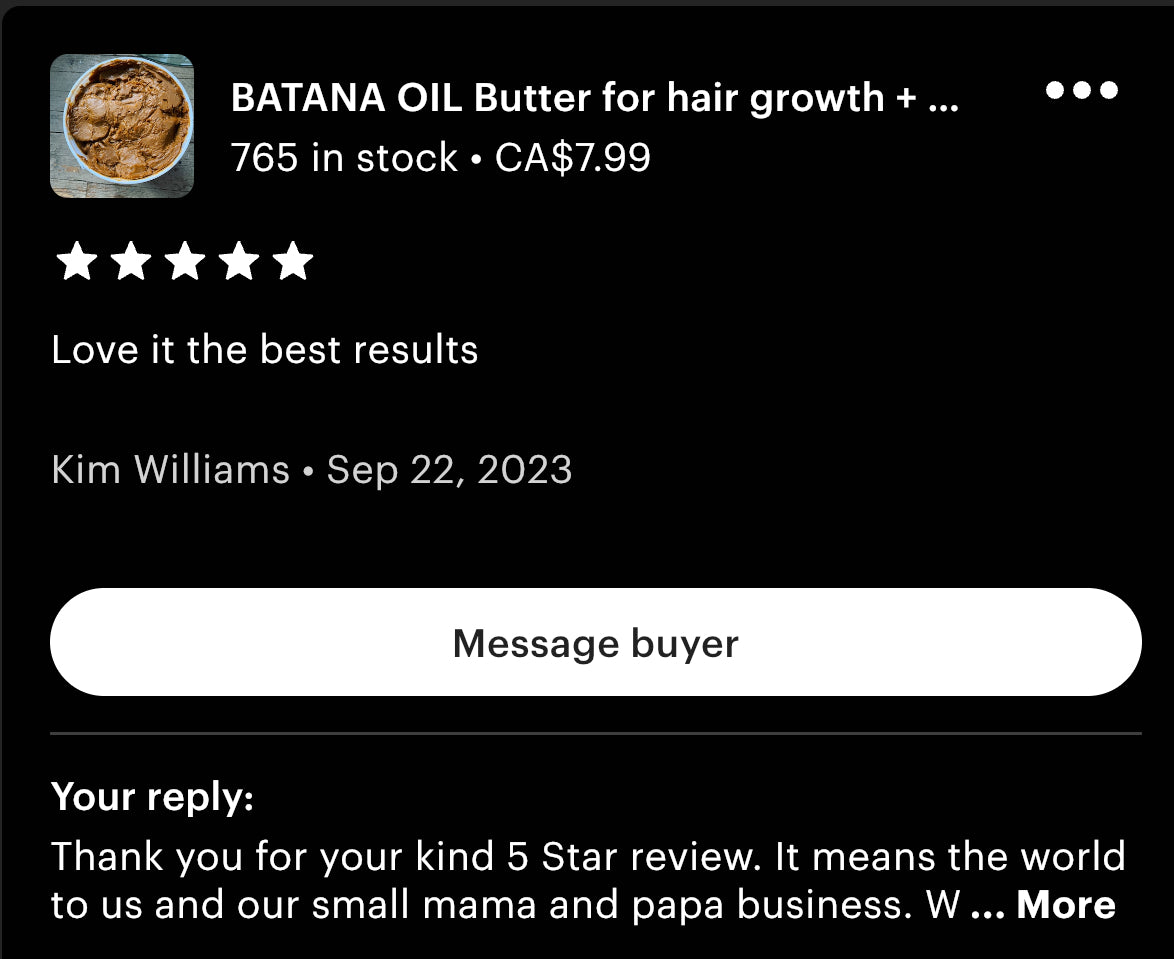 Batana Oil Butter Blend – 100% Organic Ingredients, Sourced from Honduras – Available in Canada